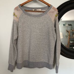 Miss Me RARE Jeweled Crewneck Sweatshirt